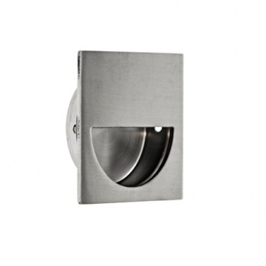 Tiradores embutir - Tirador Embutir Cuadrado Media Luna 50x50 mm Inox