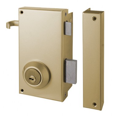 Cerradura Monopunto TS10 Cilindro Regulable Derecha Dorado