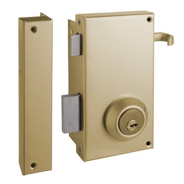 Cerradura Monopunto TS10 Cilindro Fijo Izquierda Dorado