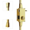 Cerradura Seguridad TS30 3 Puntos Cilindro Fijo Izquierda Dorado
