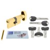 Cilindro Seguridad TX80 con Botón 30x65 Latón