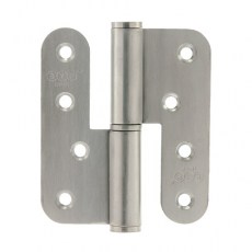 Bisagras de pala - Bisagra Inox 100x86 mm Izquierda Canto Redondo