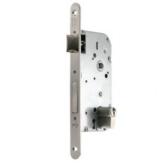 Cerradura U130 50 mm Canto Redondo Hierro Efecto Inox
