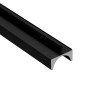 Tirador Uñero Corrido 10x20 mm 3 metros Negro Mate