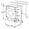 Lavadoras - BOSCH Lavadora WIW24307ES Carga Frontal Integrable 8 Kg Blanco