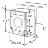 Lavadoras - BOSCH Lavadora WIW28302ES Carga Frontal Integrable 8 Kg Blanco
