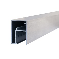Herraje para cabinas sanitarias - Perfil Alto Cabina Sanitaria Aluminio 3m Inox