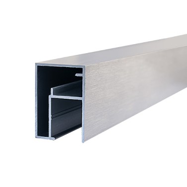 Herraje para cabinas sanitarias - Perfil Alto Cabina Sanitaria Aluminio 3m Inox