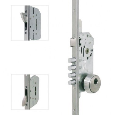 Cerradura Seguridad XT Premium 3 Puntos E50 Cerradero 45mm Inox