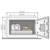 Caja Fuerte YALE YEC/200/DB2 Pequeña con Alarma