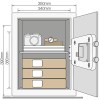 Caja Fuerte YALE YEC/390/DB2 Grande con Alarma