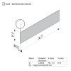 BLUM Juego Elemento Inserción F50 Gris Antaro