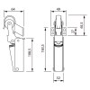 Retenedor Puerta JUSTOR ZN 1 Plata 40kg