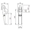 Retenedor Puerta JUSTOR ZN 2 Plata 80kg