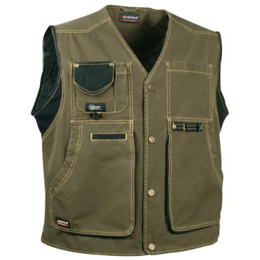 Chaleco Corto Zurich Fango Talla 50